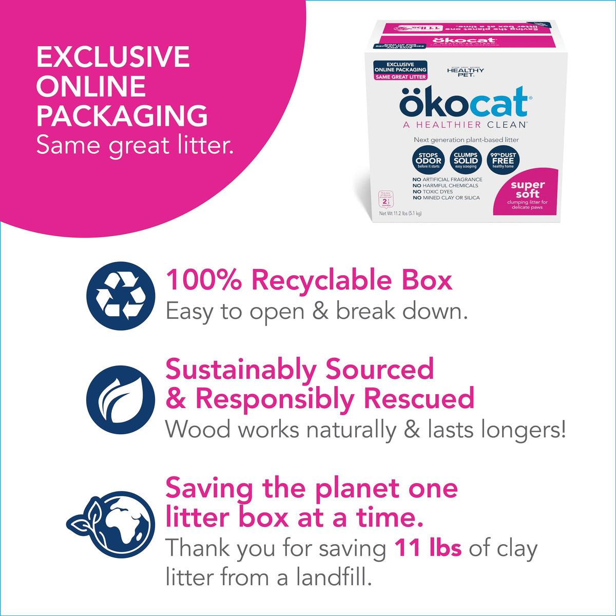 Super Soft Wood Clumping Cat Litter