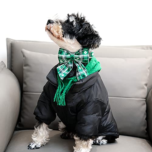 St Patricks Day Dog Collar with Bowtie (St.Patrick's Day(Sailor Bow) / Large (Pack of 1))