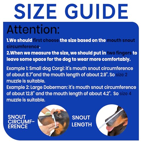 Dog Muzzle Basket Muzzle for Small Medium Large Dogs