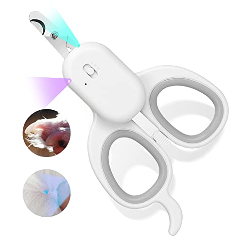 Cat Nail Clipper with LED Light (Suitable for Cats＆Dogs / Grey)