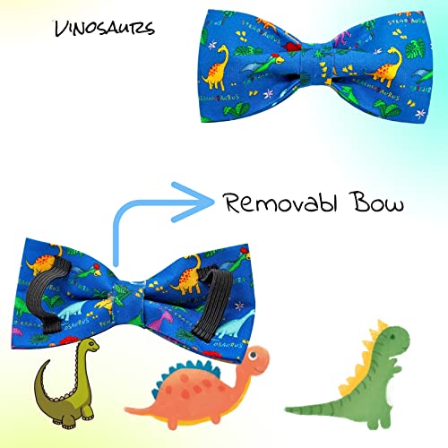Dog Collar with Bow (Dinosaurs / X-Small (Pack of 1))