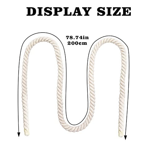 78.7 Inches Cotton Climbing Rope Toy (White)
