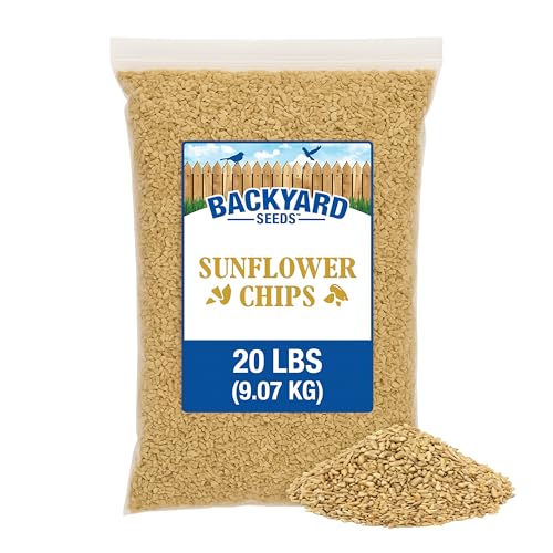 20LB Sunflower Seeds for Birds (Sunflower - Medium Chips / 20 Pound (Pack of 1))