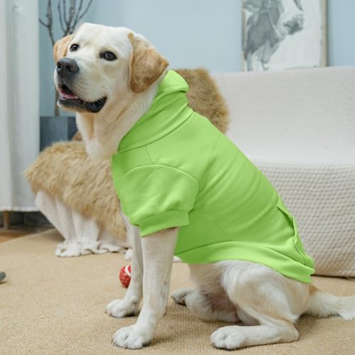 Dog Hoodie for Large Medium Small Dogs (Green / Large)