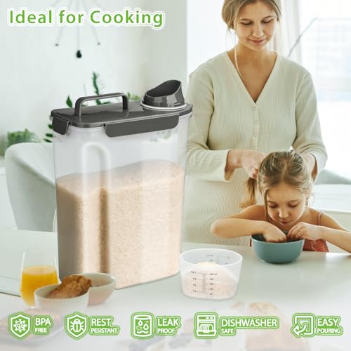 Rice Storage Container (10L/Grey)