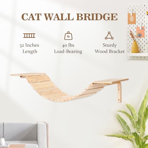 Cat Wall Shelves and Perches (5-Piece Set)