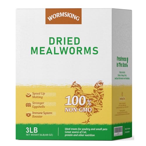 3LB Dried Mealworms for Wild Birds and Chicken