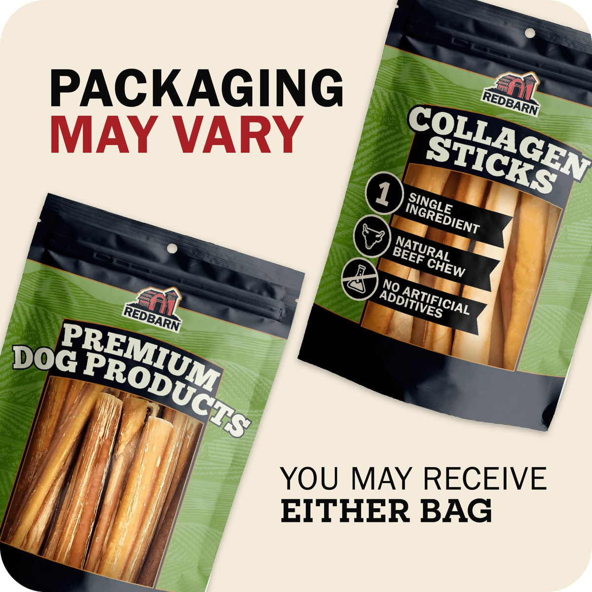 Redbarn X Large Collagen Sticks Natural Beef Dog Treats 25 (X-large / 4.2 Ounce (Pack of 25))