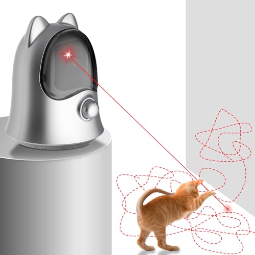 Cat Laser Toys for Indoor Cats (Silver)