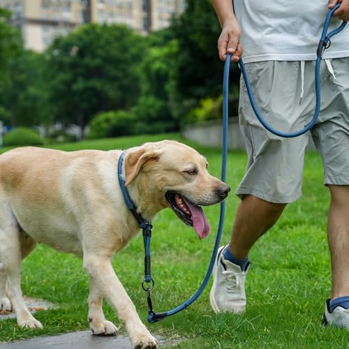 Rope Dog Leash with Two Handles (Yellow / 6FT*0.51" Two Handle)