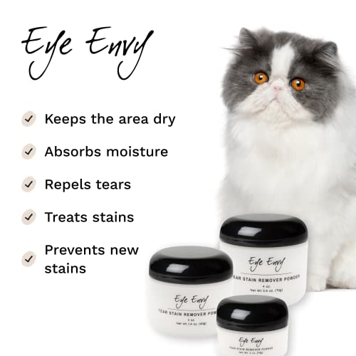 Tear Stain Remover Powder for Dogs and Cats. Natural (Small 0.5 oz)