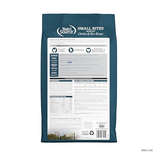 Adult Chicken & Rice Small Bites Dog Food (4 Pound (Pack of 1))