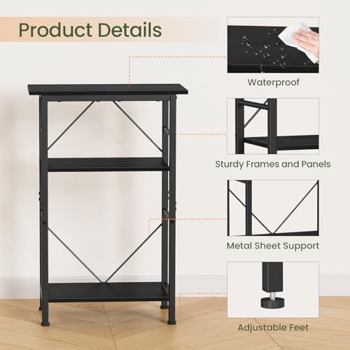 5 10 Gallon Aquarium Stand (Black / 10 Gal-3 Tier)