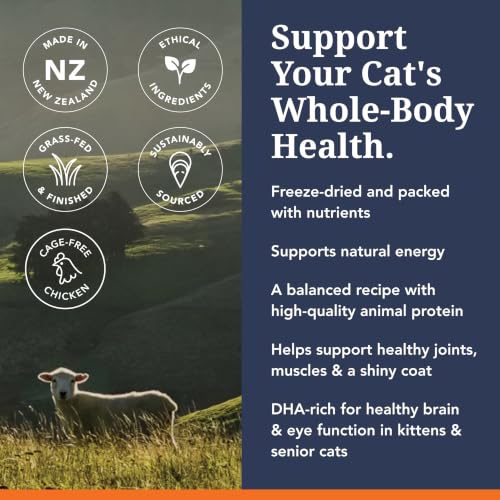 High Protein Freeze Dried Dry Cat Food with 98% Meat (3.5 Ounce (Pack of 1))