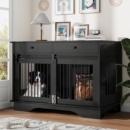 Dog Furniture Crate (Black)