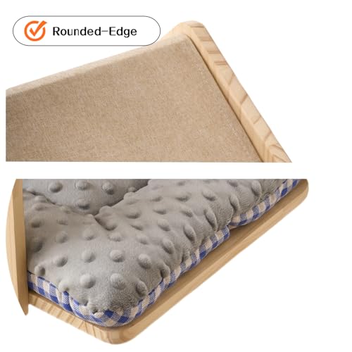 2 Pack Natural Wood Cat Wall House Bed (D)