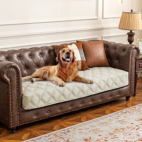Waterproof Dog Bed Cover Pet Blanket with Anti (40x70 Inch (Pack of 1) / Ivory)