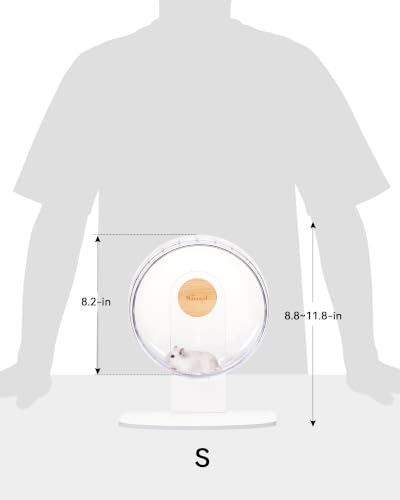 Super Silent Hamster Exercise Wheel (Small / Transparent)