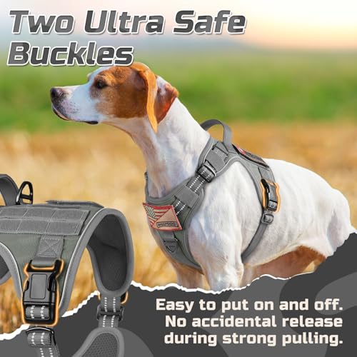 Tactical Dog Harness for Small (Grey / Small)