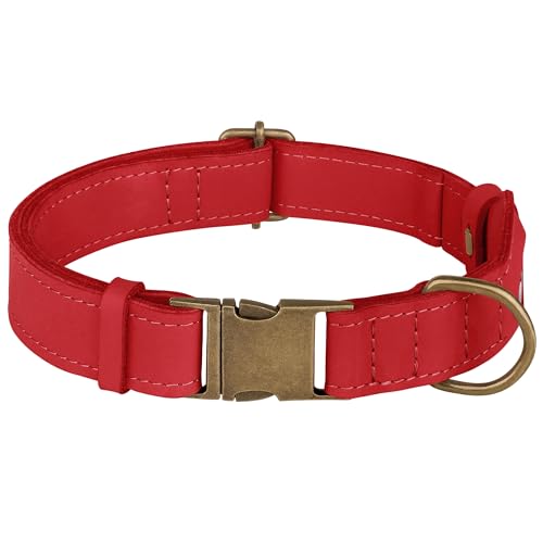 AirTag Dog Collar (Red / XL, 20"-25" Neck Fit)