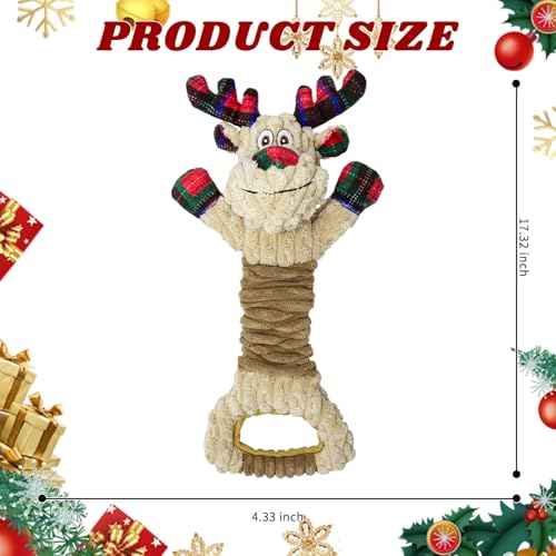 Christmas Squeaky Dog Toy (Lajiao deer)