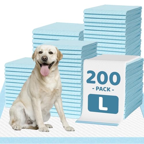200 Count Large Dog & Cat Puppy Pee Pads (30" x 28" (200 Count))