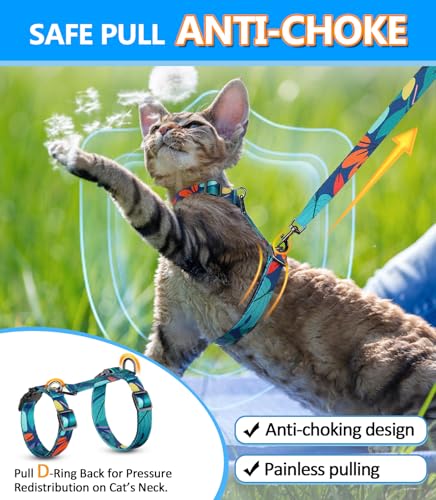 Cat Harness and Leash Set (Morandi Green / Medium (8-18 lb))