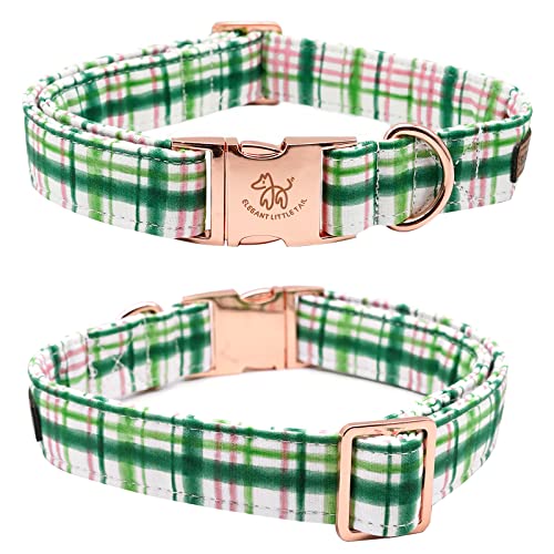 Dog Collar with Bow (Pink&Green / X-Small (Pack of 1))