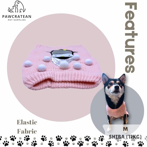 Cute Sweater for Dogs and Cats Soft Flannel Pet Outfit Warm and Cozy Animal Hoodie Small to Large Pet Clothes for Halloween Parties and Everyday Wear (Medium)