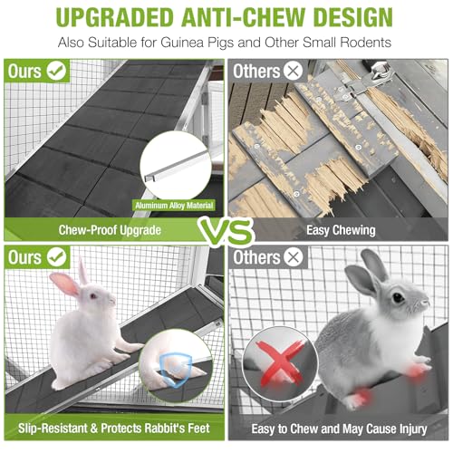 2 Story Rabbit Hutch Bunny cage with Chew
