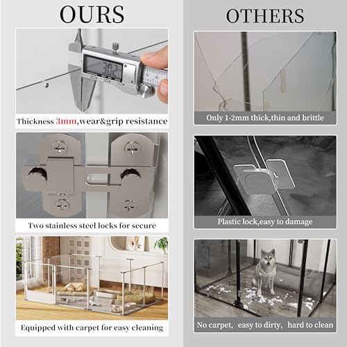 Clear Dog Playpen Fence