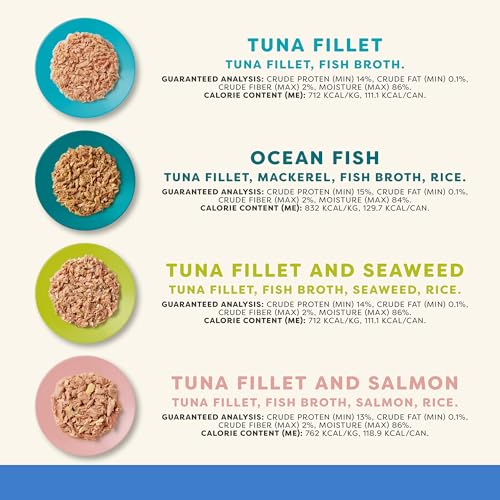Fish Variety in Broth Wet Cat Food 20 (5.5 Fl Oz (Pack of 20))
