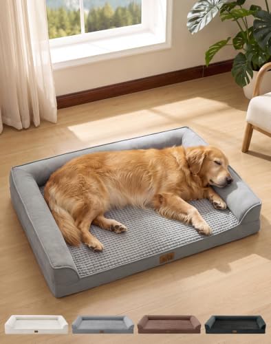 Orthopedic Dog Bed for Extra Large Dogs (Grey / XL:44x32x7 inch)