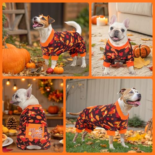 Dog Thanksgiving Pajamas (Thanksgiving(Pack of 1) / X-Large)