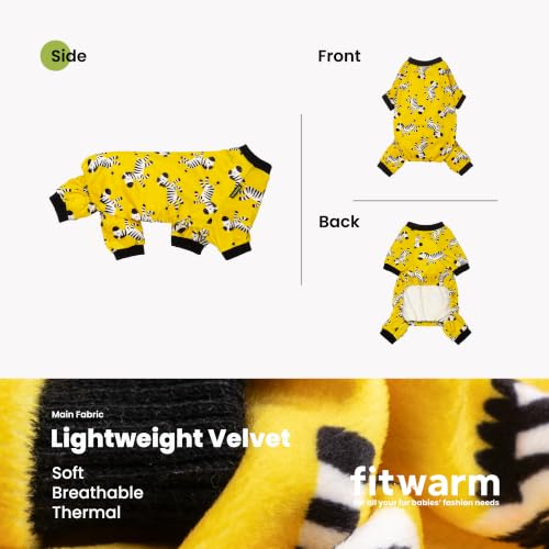 Zebra Dog Fleece Pajamas (Zebra / XX-Large)