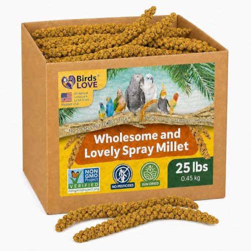 25 LB Wholesome Spray Millet for Birds (25 Pound (Pack of 1))
