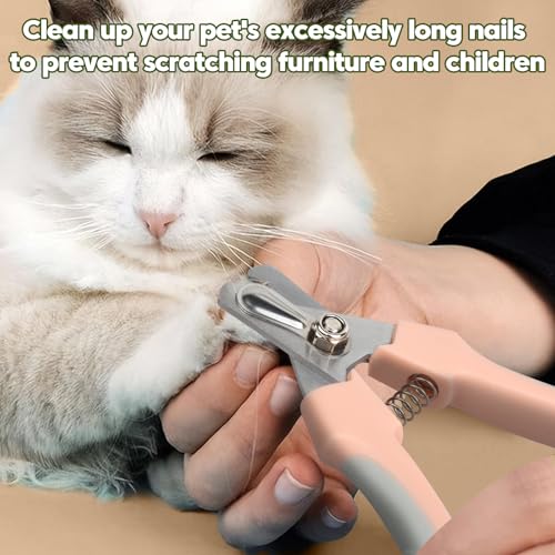 Self Cleaning Cat Brush for Shedding with Cat Nail Clipper 2