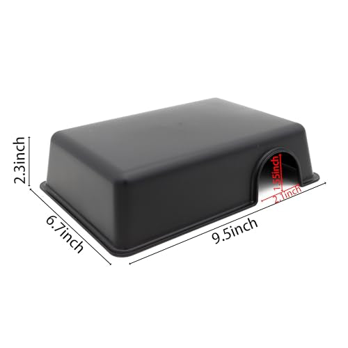 Reptile Hide Box Snake Hide Feel Secure and Safe (Black / Large 4 pcs)