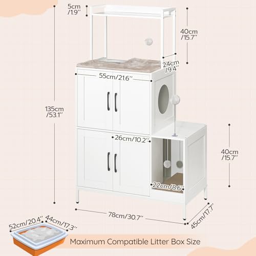 Litter Box Enclosure (White)