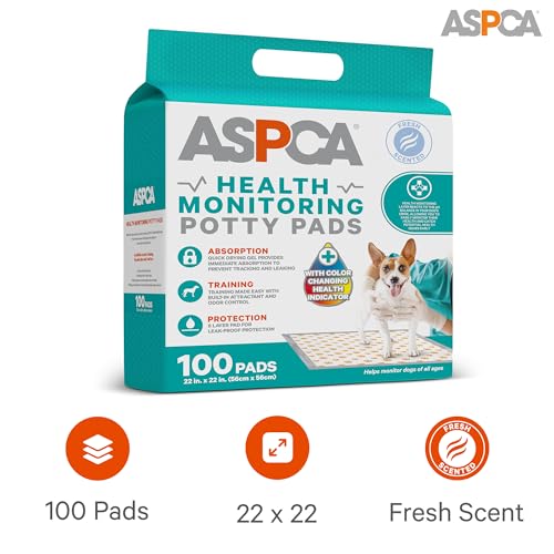 Health Monitoring Dog Pee Pads (100 Count - (22 x 22) / Fresh (+Health))