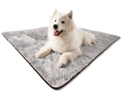 PupProtector Waterproof Throw Blanket for Dogs and Cats (Short Grey / Large (80" L x 62" W))