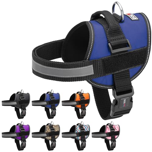 Dog Harness Reflective No (Blue / Girth 33" to 46")