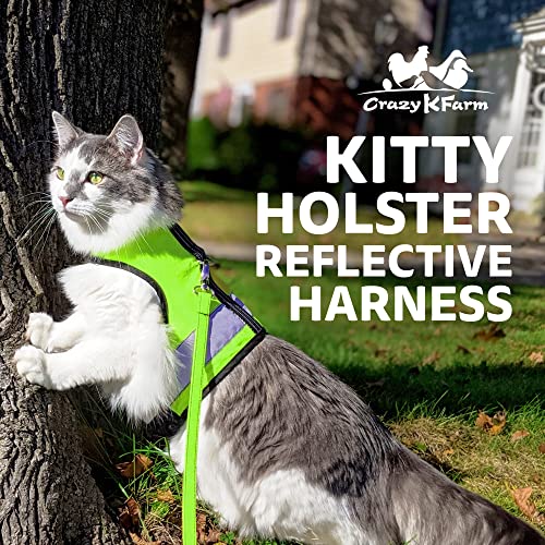 Reflective Cat Harness (XL / Loud Lime)