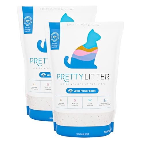 PrettyLitter Health Monitoring Cat Litter (6 LB (Pack of 2))