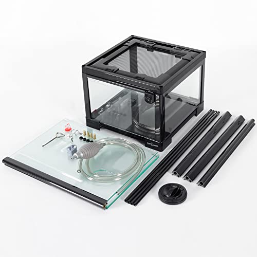 REPTIZOO 15 Gallon Full Glass Reptile Terrarium 12" x 12" x 24" Knock (12" x 12" x 24")