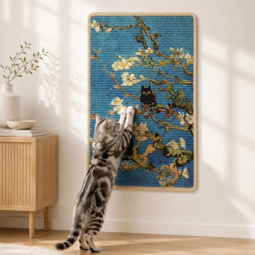 Art Sisal Cat Scratcher Mat (Almond Blossoms)