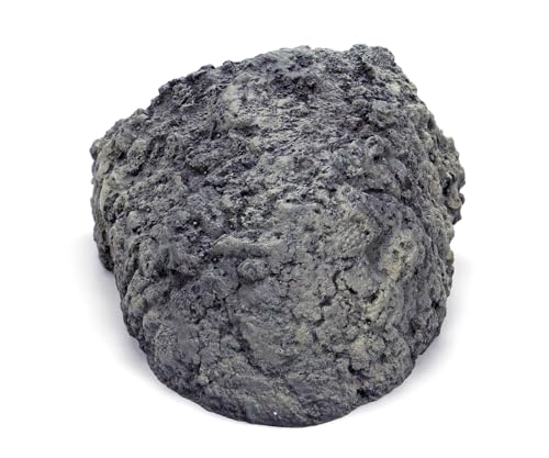 Rock Cave Habitat Hidden for Reptile and Amphibians.Terrarium & Aquarium Decor (Extra Large Size ( Grey ))