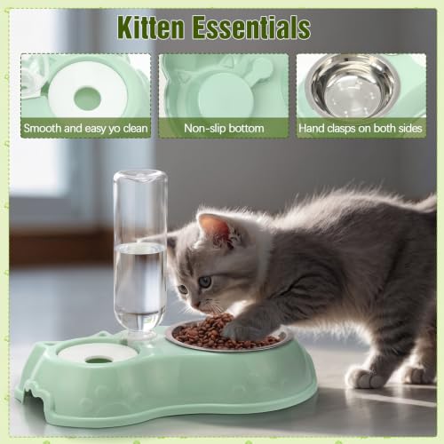 10 Pcs Kitten Starter Kit for Indoor (Classic / Medium / Green White)