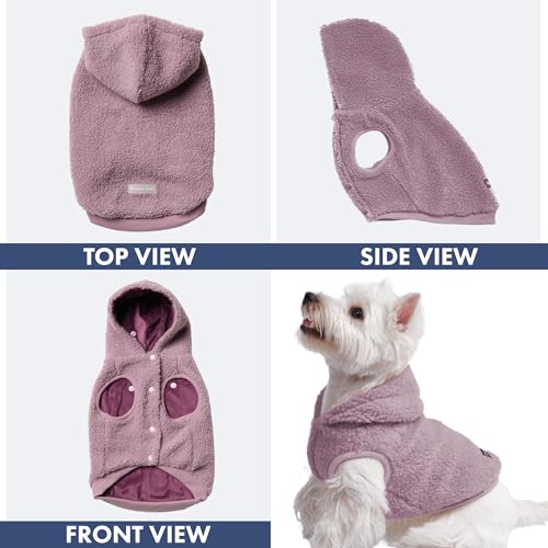Sherpa Fleece Dog Jacket (Taupe / Small)