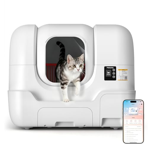 PLT01 Automatic Cat Litter Box (White / 68L)